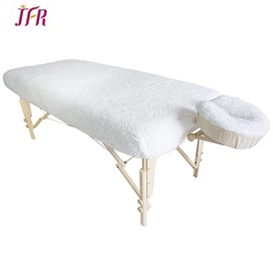 Ingerichte Fleece Massage Tafel Pad Set